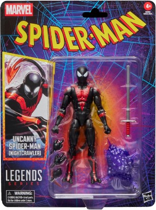Picture of Marvel Legends Series Uncanny Spider-Man (Nightcrawler), Retro Cardback Comics Collectible 6-Inch Scale Action Figure