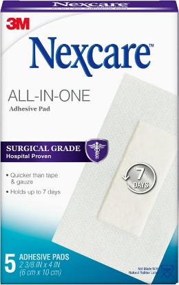 Picture of Nexcare All-in-One Adhesive Pads, 2.375 x 4 in, 5 Count