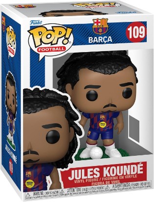 Picture of Funko POP! Football: Barcelona - Jules Kounde | Official Merch - Collectable Vinyl Figurine for Shelf Display - Birthday Gift Idea for Fans and Collectors