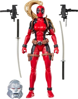 Picture of Marvel Legends Series Lady Deadpool, Comics Collectible 6-Inch Scale Action | Marvel Legends 6 Inch Action Figure BAF Box - Lady Deadpool