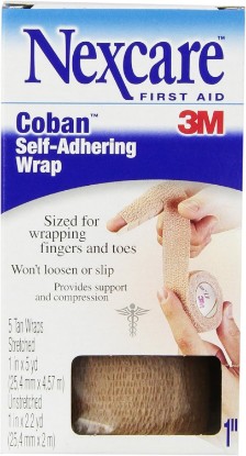 Picture of Nexcare Coban Self-Adherent Wrap, Tan, 1" X 5 Yd