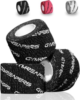 Picture of Gymreapers Weightlifting Adhesive Thumb Tape, Stretchy Athletic Tape Grip & Protection for Olympic Lifting, Cross Training, Powerlifting, Hookgrip