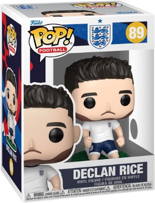 Picture of Funko POP! Football: England - Declan Rice | Official Merch - Collectable Vinyl Figurine for Shelf Display - Birthday Gift Idea for Fans and Collectors