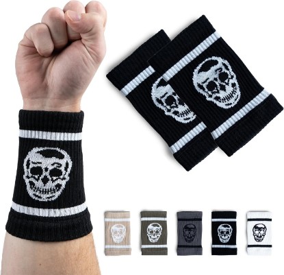 Picture of Gymreapers Sweat-Wicking Wrist Sweatbands – Breathable Cotton-Blend Athletic Wristbands for Gym, Tennis, Basketball, Running – Non-Slip, Durable Workout & Training Gear