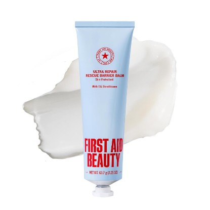 Picture of First Aid Beauty Ultra Repair Rescue Barrier Balm, 2.25 oz | 1% Dimethicone OTC Skin Protectant, Fragrance Free, Relieves Dry, Red, Cracked & Irritated Skin, Sensitive Skin Safe