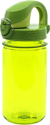 Picture of Nalgene Kids' 12 oz On The Fly Lock-Top Water Bottle, Green Sprout | Easy Chug Cap with Locking Lid, Cup Holder Size, BPA-Free, Durable & Leak Proof, Lightweight Bottle for Hiking, Gym & Travel