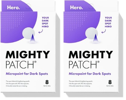 Picture of Mighty Patch Hero Cosmetics Micropoint™ for Dark Spots - Post-Blemish Dark Spot Patch with 395 Micropoints, Dermatologist Tested and Non-irritating (8 Count) (Pack of 2)