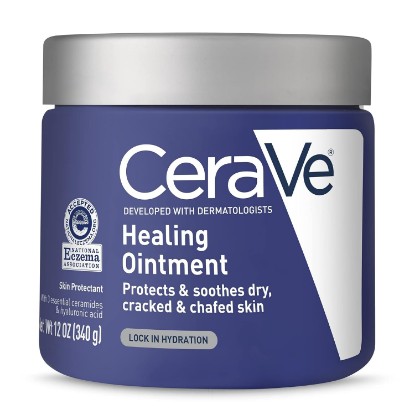 Picture of CeraVe Healing Ointment | Moisturizing Petrolatum Skin Protectant for Dry Skin with Hyaluronic Acid and Ceramides | Lanolin Free & Fragrance Free | 12 Ounce