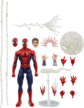 Picture of Marvel Legends Maximum Series Spider-Man, Deluxe Spider-Man Comics Collectible 6-Inch Action Figure; Amazing Articulation; Spectacular Accessories | Marvel Legends 6 Inch Action Figure Maximum Series - Spider-Man