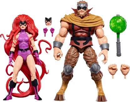 Picture of Marvel Legends Series Inhumans Medusa & Gorgon Two-Pack, 2 Fantastic Four Comics-Inspired Collectible 6-Inch Scale Action Figures | Marvel Legends Inhumans 6 Inch Action Figure 2-Pack - Medusa & Gorgon