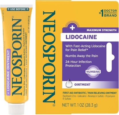 Picture of Neosporin Lidocaine Pain Relief Triple Antibiotic Ointment, 1 oz | 24-Hour Infection Protection, First Aid Topical Analgesic for Minor Cuts, Scrapes & Burns, Fast-Acting Maximum Pain Relief GreenCircle Sustainable Energy Practices