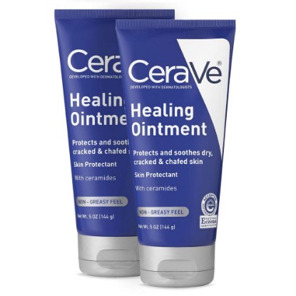 Picture of CeraVe Healing Ointment | 2 Pack (5 Ounce Each) | Cracked Skin Repair Skin Protectant with Petrolatum Ceramides | Lanolin & Fragrance Free