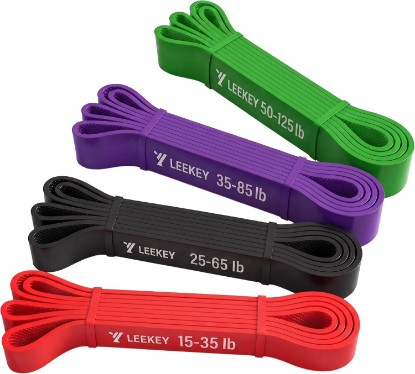 Picture of Resistance Bands for Pull Up Assist, Stretch Bands & Exercise Workout Set | Long Resistance Bands for Pull up Assist, Strength Training, Physical Therapy, Stretching, Home Gym