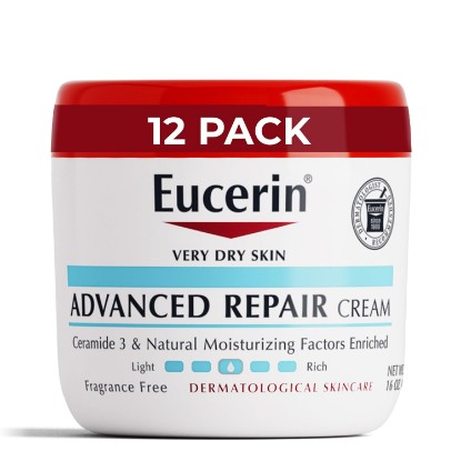 Picture of Eucerin Advanced Repair Body Cream for Dry Skin, Fragrance Free Body Moisturizer, 16 Oz Jar, Pack of 12