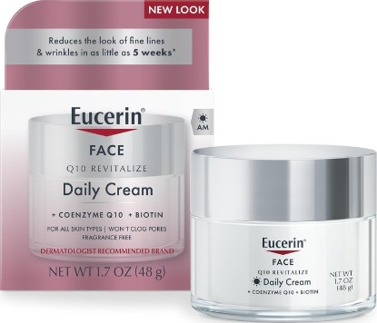 Picture of Eucerin Q10 Anti-Wrinkle Face Cream, Unscented Face Cream for Sensitive Skin, 1.7 Oz Jar