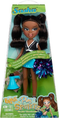 Picture of Bratz Play Sportz Sasha Fashion Doll with Accessories, Cheerleading