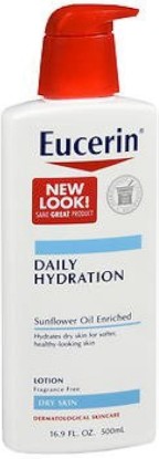 Picture of Eucerin Daily Hydration Moisturizing Lotion 16.9 Ounce (Pack of 4)(Packaging May Vary) [Amazon-developed Certification] Compact by Design