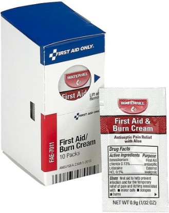 Picture of First Aid Only FAE-7011 SmartCompliance Refill Burn Cream Packets, 10 Count