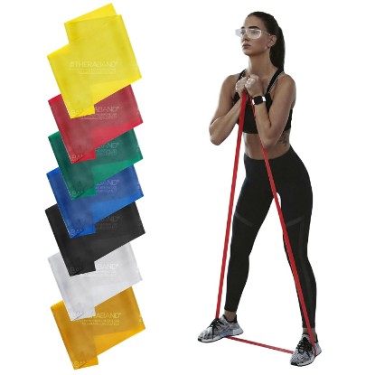 Picture of THERABAND Professional Latex Resistance Band Set, Pack of 7, 6 Ft | Professional TheraBand equipment for exercise, physical therapy, fitness and at-home workouts