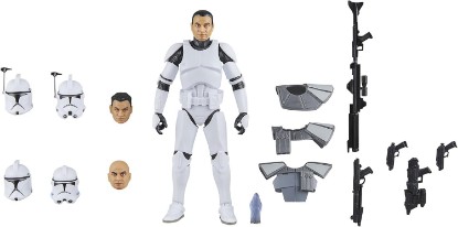Picture of STAR WARS The Black Series Clone Trooper Set (Amazon Exclusive) | Star Wars: The Clone Wars Premium Collectible 6 Inch Action Figure