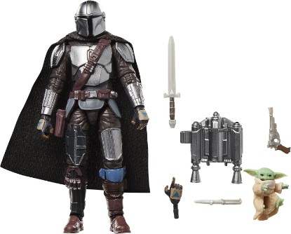 Picture of STAR WARS The Vintage Collection The Mandalorian & Grogu, The Mandalorian & Grogu Deluxe 3.75 Inch Collectible Action Figure