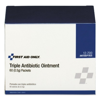 Picture of First Aid Only 12-700 Triple Antibiotic Ointment Packets, 60 Count