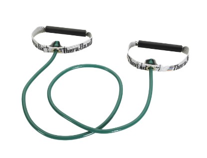 Picture of THERABAND Resistance Tubes, Exercise Band, Physical Therapy, 48", Green | Professional TheraBand elastic resistance for exercise, physical therapy and at-home workouts