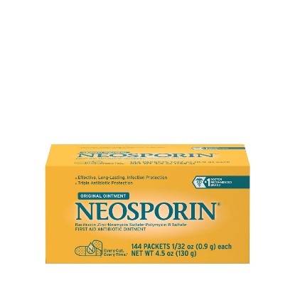 Picture of Neosporin 512376900 Antibiotic Ointment.031 oz. Capacity Packet (Pack of 144), Yellow