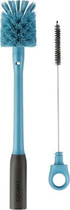 Picture of Owala 2-in-1 Water Bottle Brush Cleaner and Water Bottle Straw Cleaner Brush, Water Bottle Brush with Removable Head and Twist n� Hide Straw Brush, Smokey Blue
