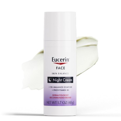 Picture of Eucerin Skin Balance Night Cream, Sensitive Skin Face Moisturizer, 1.7 OZ | Sensitive Skin Face Moisturizer Enriched with Tri-Balance Complex and Provitamin B5, All Skin Types, Dye and Fragrance Free