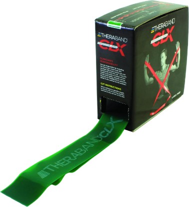 Picture of THERABAND CLX Resistance Band with Loops, Fitness Band for Home Exercise and Full Body Workouts, Portable Gym Equipment