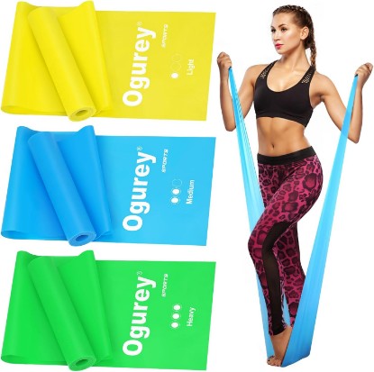 Picture of Resistance Bands, Professional Exercise Bands, Physical Therapy Bands for Strength Training, Yoga, Pilates, Stretching, Recovery, Stretch Elastic Band for Working Out, Workout Bands for Home Gym