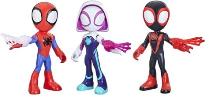 Picture of Spidey and his Amazing Friends Supersized Hero Multipack, 3 Large Action Figures, Marvel Preschool Super Hero Toy, Ages 3 and Up, 9 Inches (Amazon Exclusive)