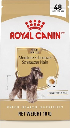 Picture of ROYAL CANIN Miniature Schnauzer Adult Dry Dog Food, 10 lb Bag | Skin & Coat Support with EPA & DHA, Weight Maintenance, For Adult Miniature Schnauzers 10+ Months, Specialized Kibble