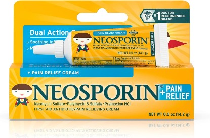 Picture of Neosporin Pain Relief First Aid Antibiotic/Pain Relieving Cream, .5 oz.