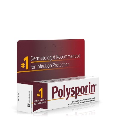 Picture of Polysporin First Aid Antibiotic Ointment without Neomycin, Travel Size, 1 Oz Tube, For Infection Protection