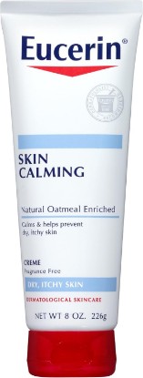 Picture of Eucerin Skin Calming Cream - Full Body Lotion for Dry, Itchy Skin, Natural Oatmeal Enriched - 8 oz. Tube