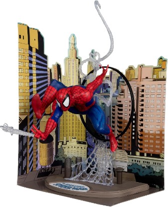 Picture of McFarlane Toys Marvel Spider-Man 1:6th Scale Posed Figure with Scene & Comic (Based on The Amazing Spider-Man #301)