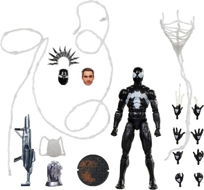 Picture of Marvel Legends Maximum Series Symbiote Spider-Man | Deluxe Spider-Man Comics Collectible 6-Inch Action Figure; Amazing Articulation; Spectacular Accessories