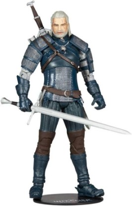 Picture of McFarlane Toys The Witcher Geralt of Rivia (Viper Armor: Teal) 7" Action Figure with Accessories | The Witcher Wild Hunt III 7 Inch Action Figure Wave 3 - Geralt Of Rivia (Viper Armor Teal)