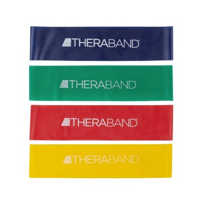 Picture of THERABAND Resistance Band Loop Set, 12", Exercise, Workout, Therapy | Resistance band for exercise, physical therapy and stretching, with progressive color-coded levels