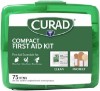 صورة Curad Compact First Aid Kit, Green 75 Items, 1 Each