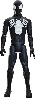 Picture of Spider-Man Marvel Titan Series Black Suit Action Figure, 12-Inch-Scale (30 cm) Super Hero Toys for Kids Ages 4+