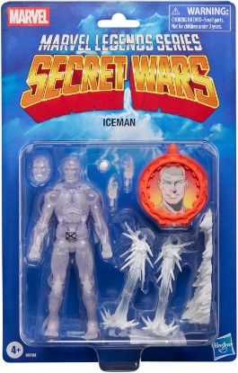 Picture of Marvel Legends Series Secret Wars Ice Man, X-Men Retro Marvel Comics Collectible 6-Inch Action Figure with Shield | Marvel Legends Retro 6 Inch Action Figure Secret Wars - Iceman