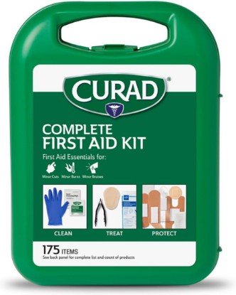 Picture of Curad 175-Piece Complete First Aid Kit in Reusable Case, One