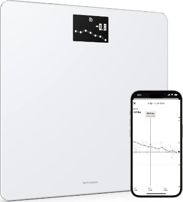 Picture of Withings Body - Digital Wi-Fi Smart Scale with Automatic Smartphone App Sync, BMI, Multi-User Friendly, with Pregnancy Tracker & Baby Mode