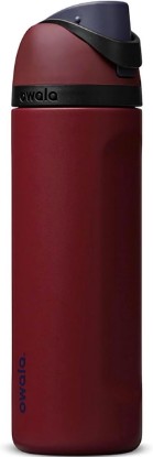 Picture of Owala Freesip Insulated Stainless Steel Water Bottle with Straw, Burgundy Bay, 24 oz