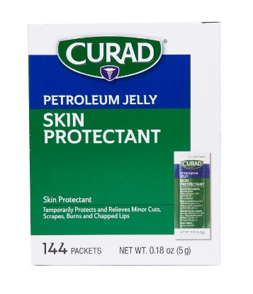 Picture of Curad Petroleum Jelly Skin Protectant, Healing Ointment for Dry Cracked Skin, 144 Count Packets