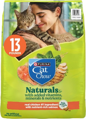 Picture of Purina Cat Chow Naturals with Added Vitamins, Minerals and Nutrients Dry Cat Food, Naturals Original - 13 lb. Bag