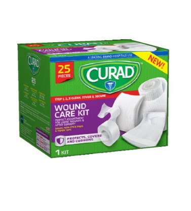 Picture of Curad 25-Piece Wound Care Kit.